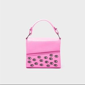 Min & Mon Pink Mini Bag with Eye Design